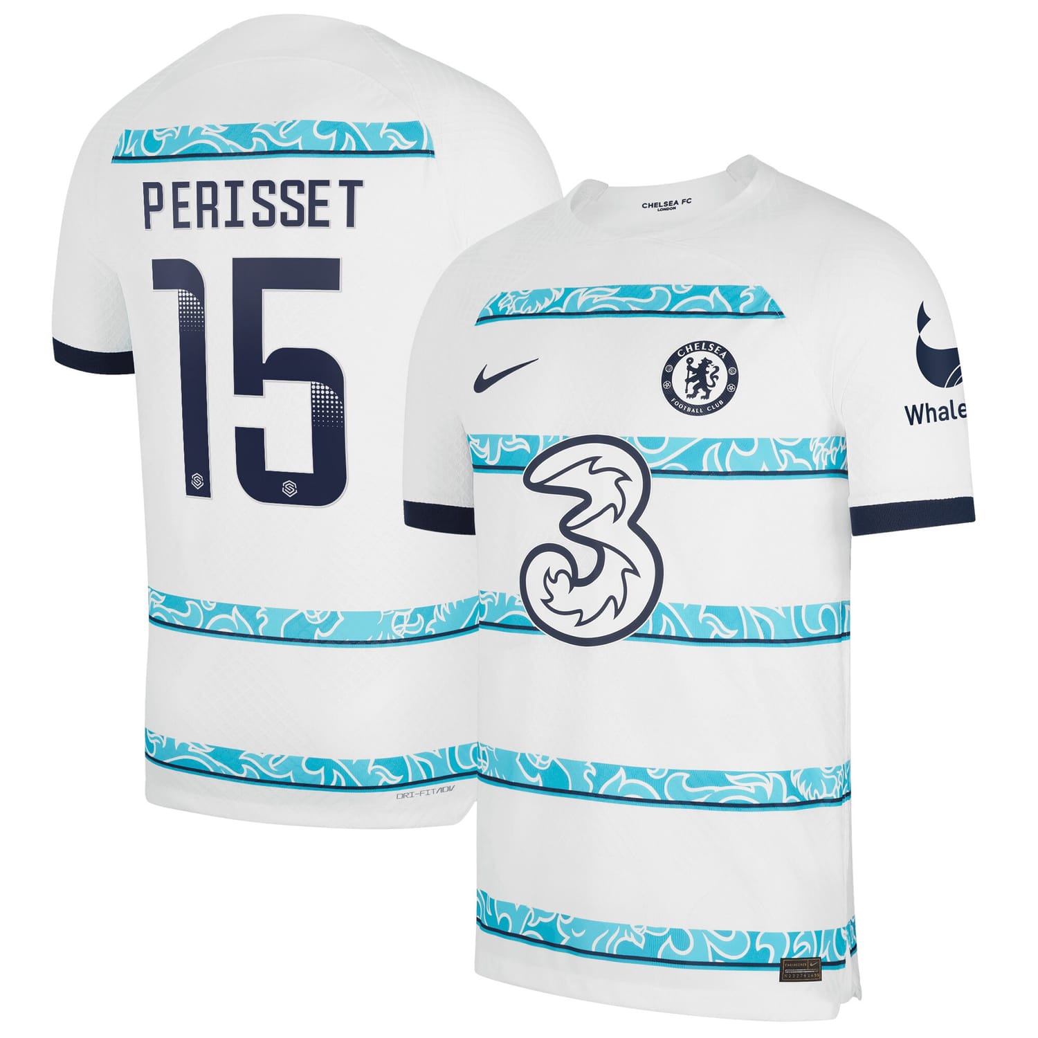 Premier League Chelsea Away WSL Authentic Jersey Shirt 2022-23 player Eve Perisset 15 printing for Men