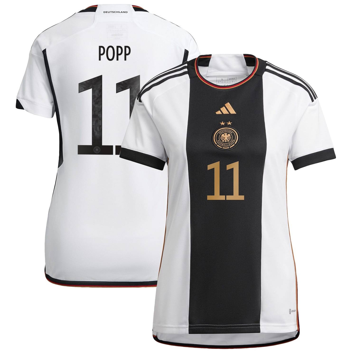 Germany National Team Home Jersey Shirt player Alexandra Popp 11 printing for Women