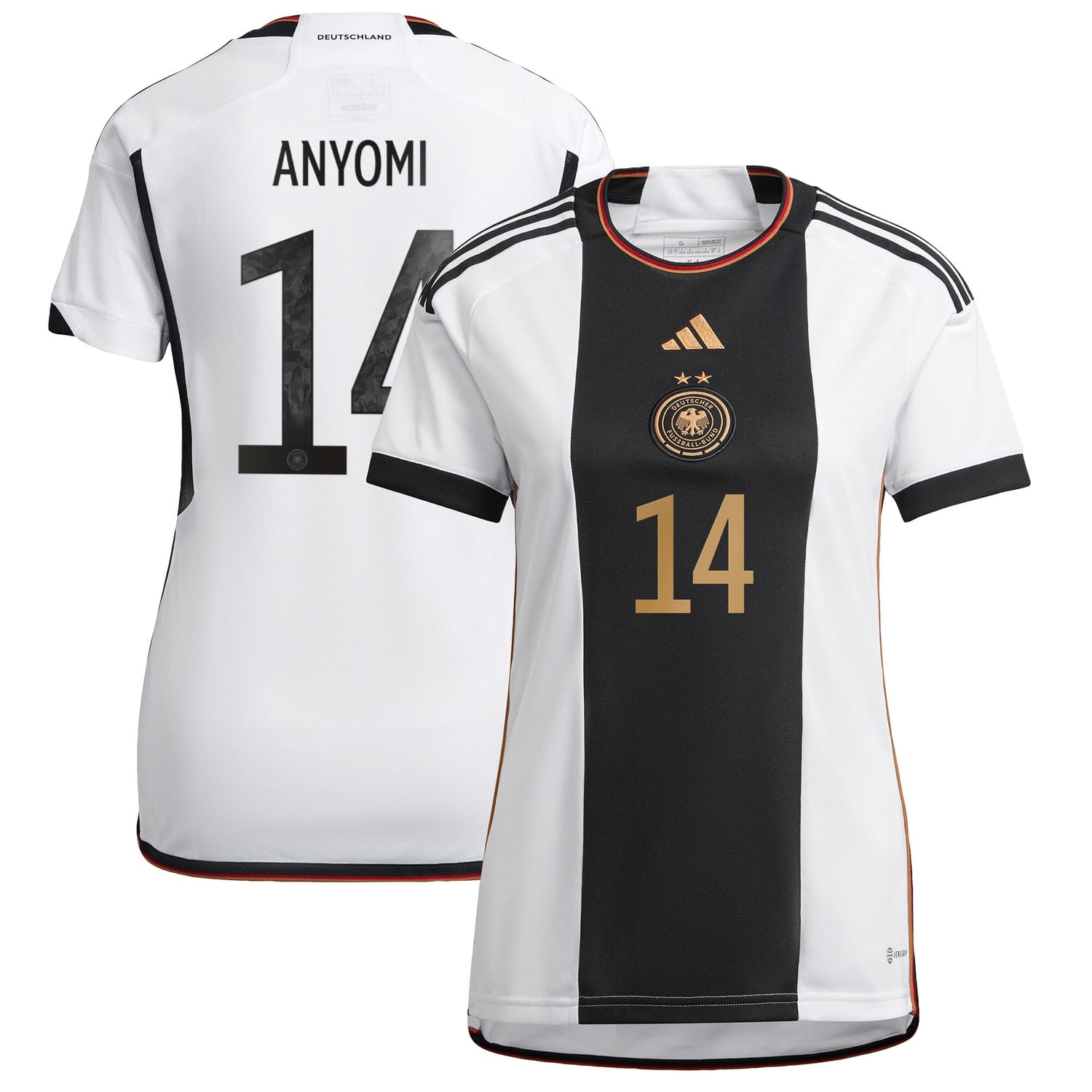 Germany National Team Home Jersey Shirt player Nicole Anyomi 14 printing for Women