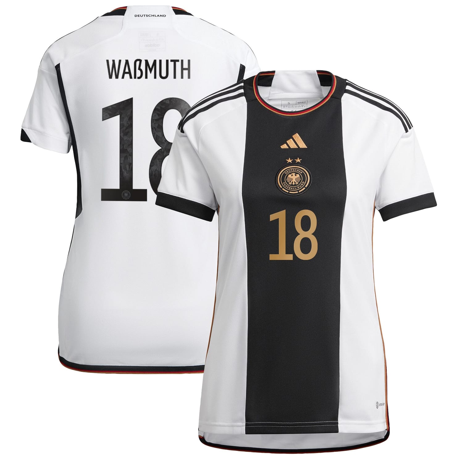 Germany National Team Home Jersey Shirt player Tabea Waßmuth 18 printing for Women