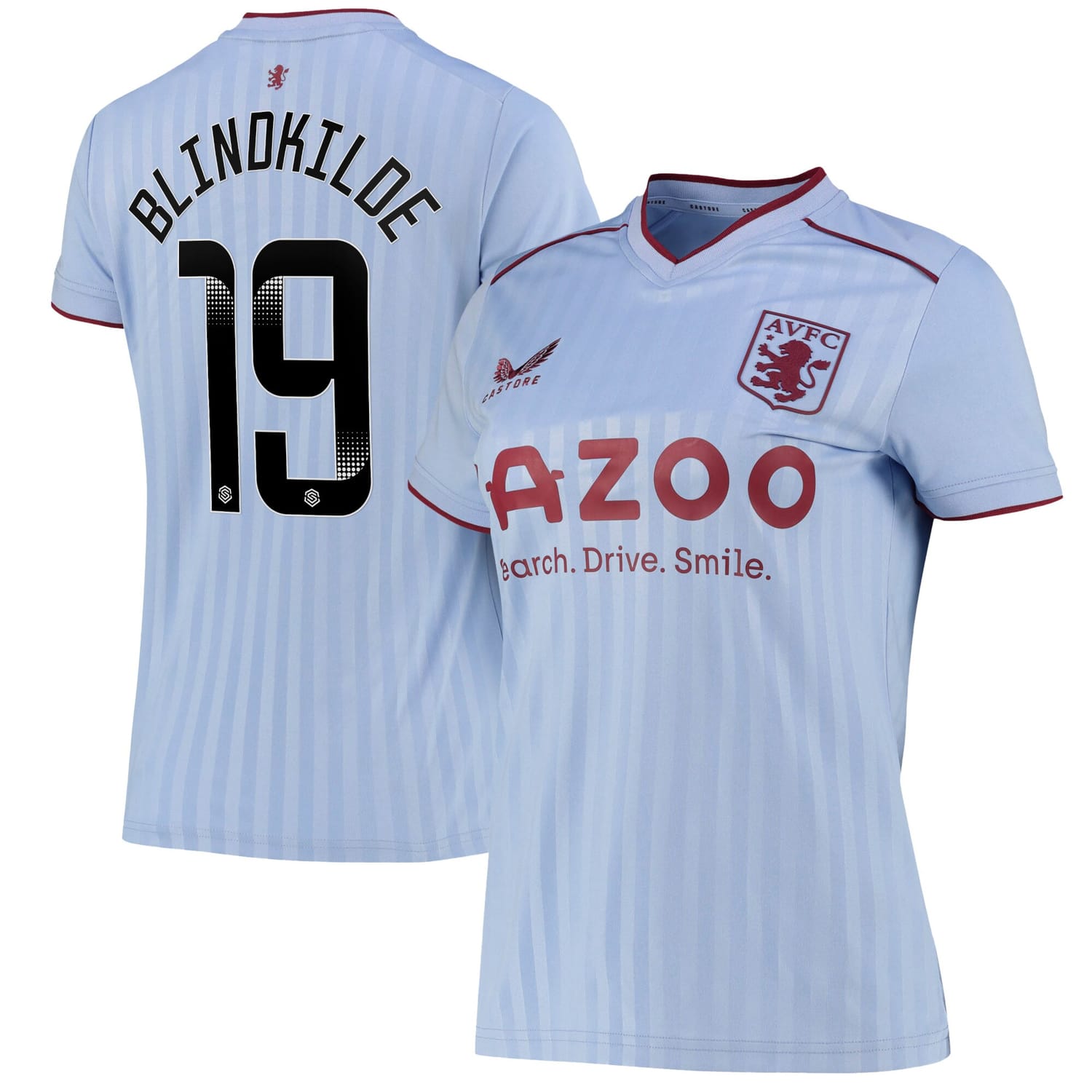 Premier League Aston Villa Away WSL Jersey Shirt 2022-23 player Laura Blindkilde 19 printing for Women