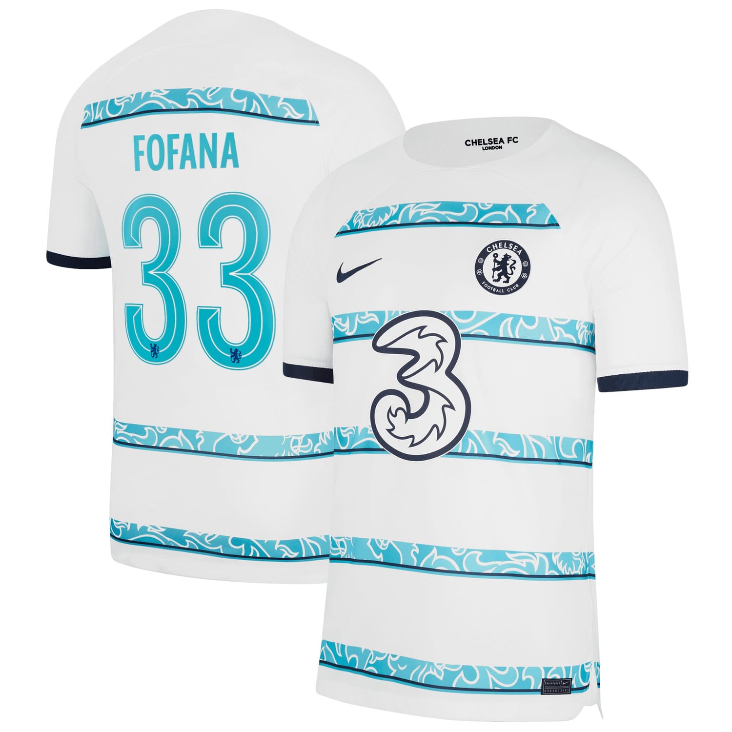 Premier League Chelsea Away Cup Jersey Shirt 2022-23 player Wesley Fofana 33 printing for Men