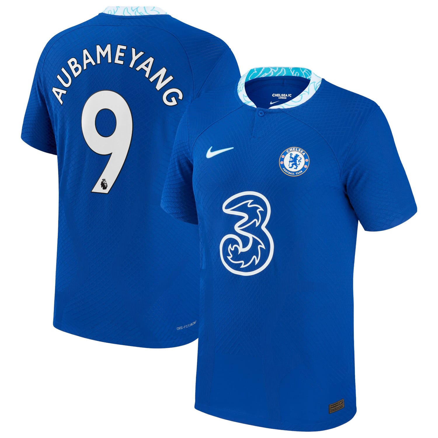 Premier League Chelsea Home Authentic Jersey Shirt 2022-23 player Pierre-Emerick Aubameyang 9 printing for Men
