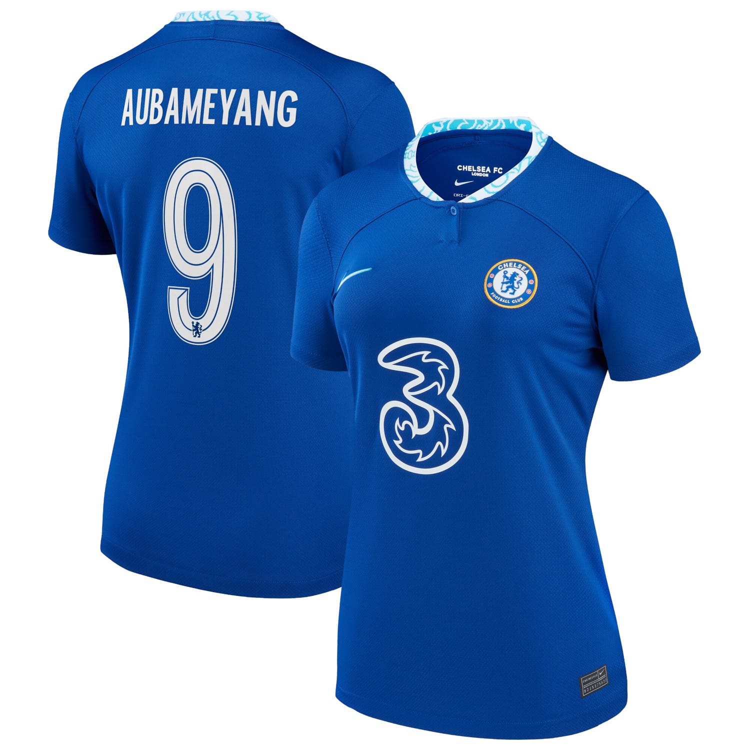 Premier League Chelsea Home Cup Jersey Shirt 2022-23 player Pierre-Emerick Aubameyang 9 printing for Women