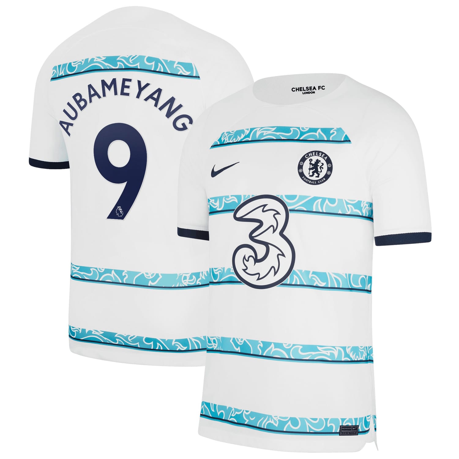 Premier League Chelsea Away Jersey Shirt 2022-23 player Pierre-Emerick Aubameyang 9 printing for Men