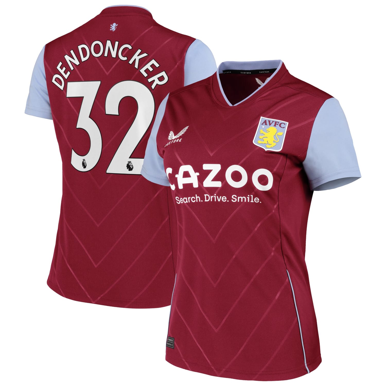 Premier League Aston Villa Home Jersey Shirt 2022-23 player Leander Dendoncker 32 printing for Women