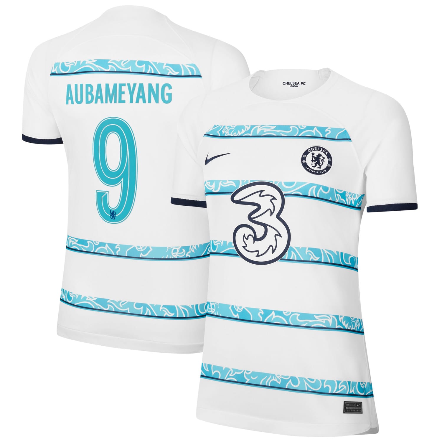 Premier League Chelsea Away Cup Jersey Shirt 2022-23 player Pierre-Emerick Aubameyang 9 printing for Women