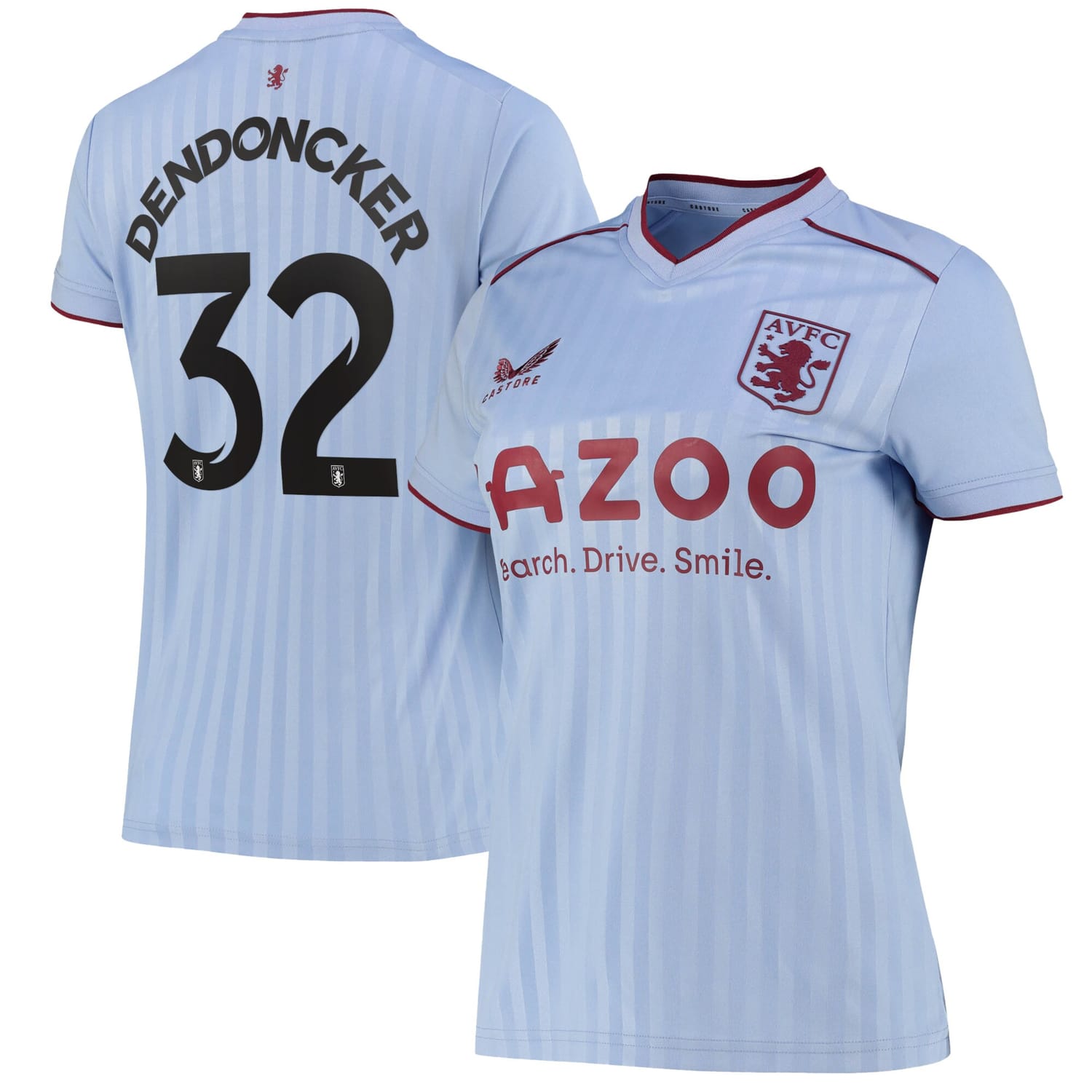 Premier League Aston Villa Away Cup Jersey Shirt 2022-23 player Leander Dendoncker 32 printing for Women