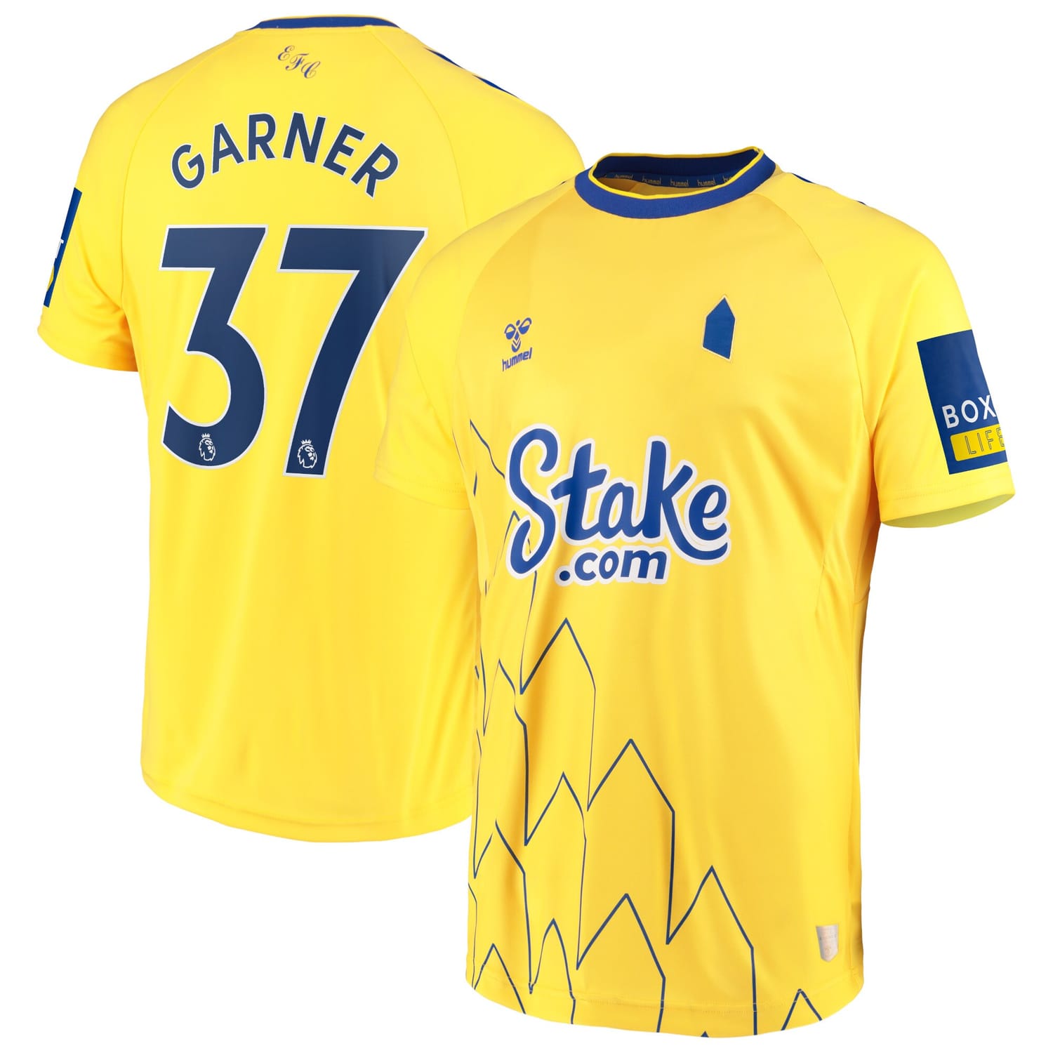 Premier League Everton Third Jersey Shirt 2022-23 player James Garner 37 printing for Men
