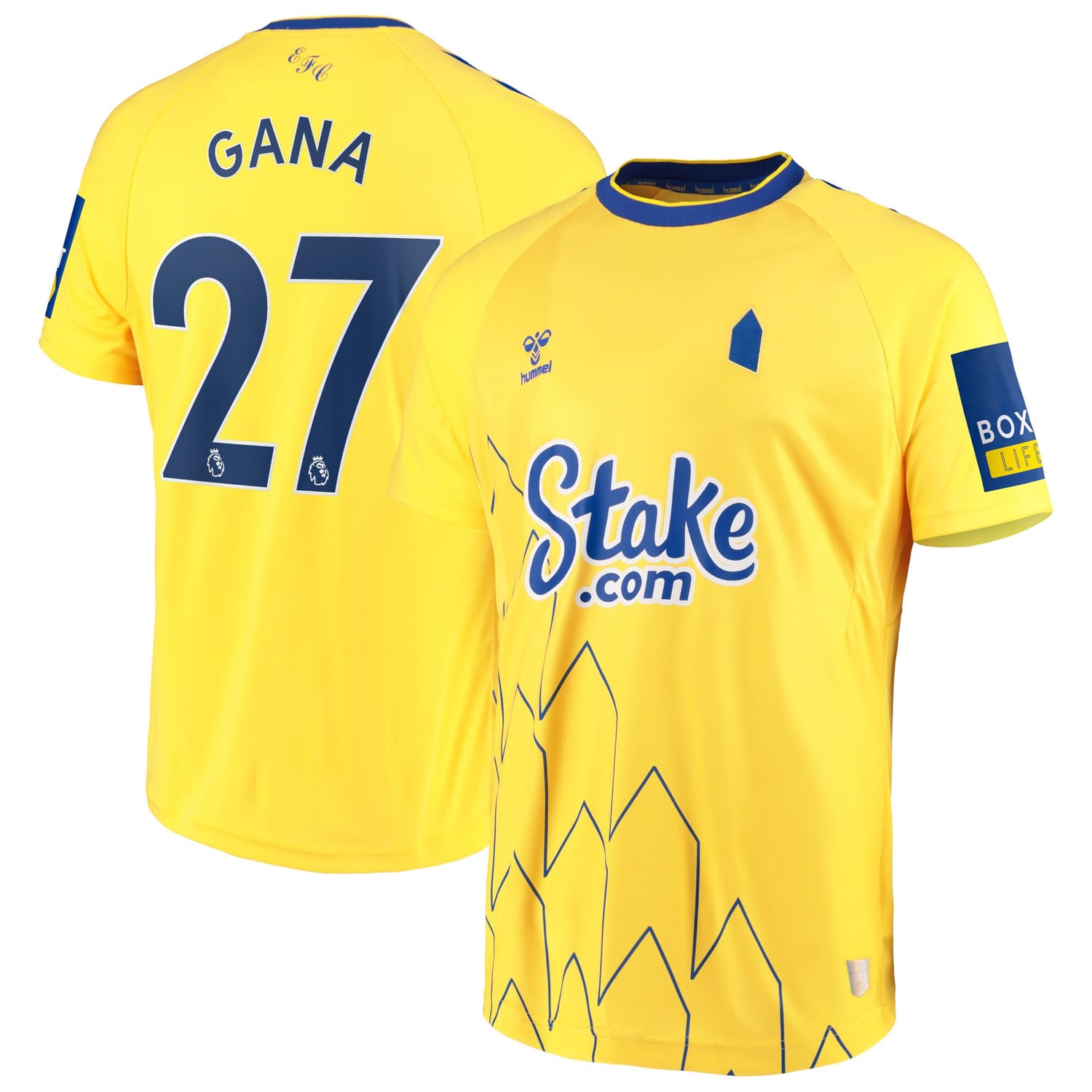Premier League Everton Third Jersey Shirt 2022-23 player Idrissa Gueye 27 printing for Men