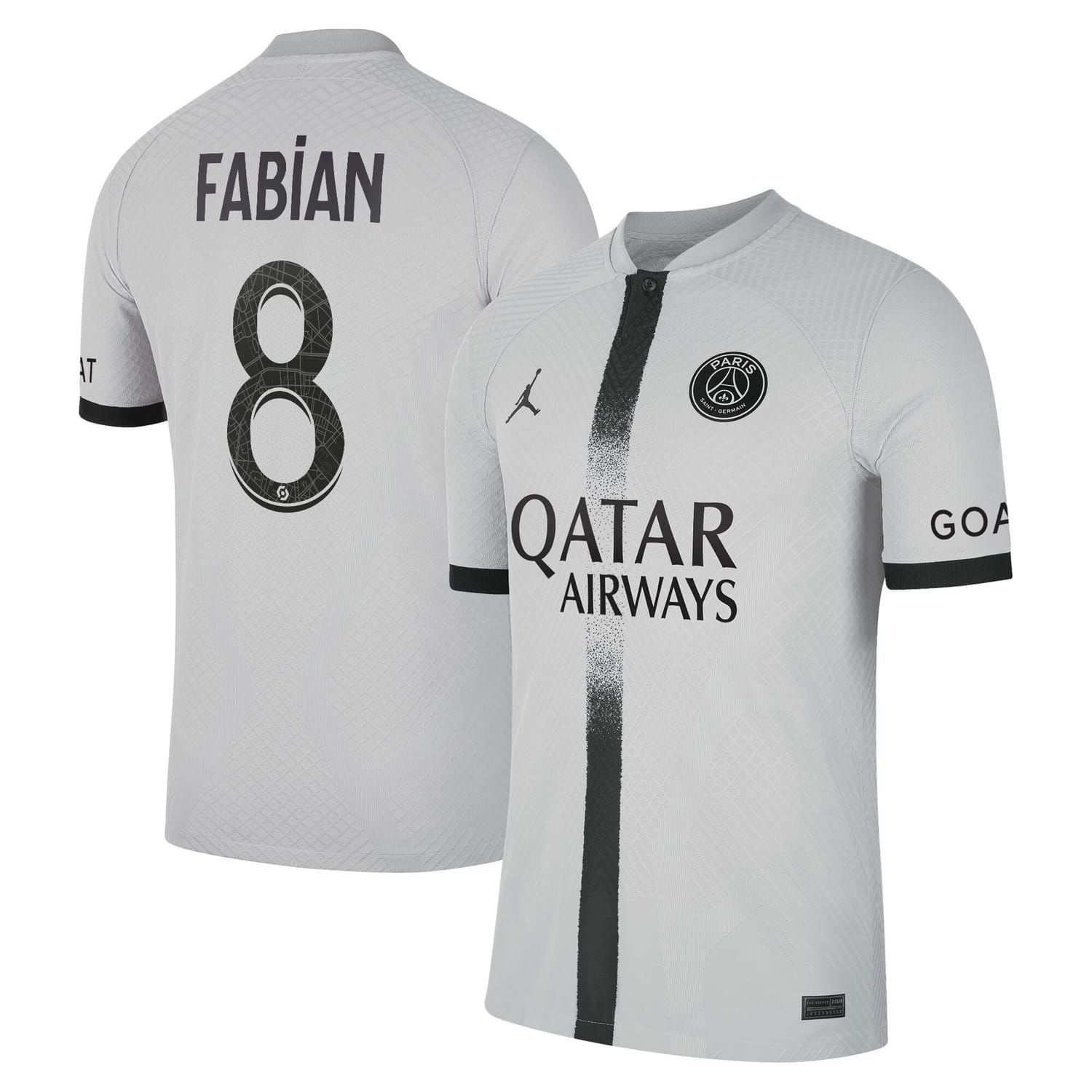 Ligue 1 Paris Saint-Germain Away Authentic Jersey Shirt 2022-23 player Fabian Ruiz 8 printing for Men