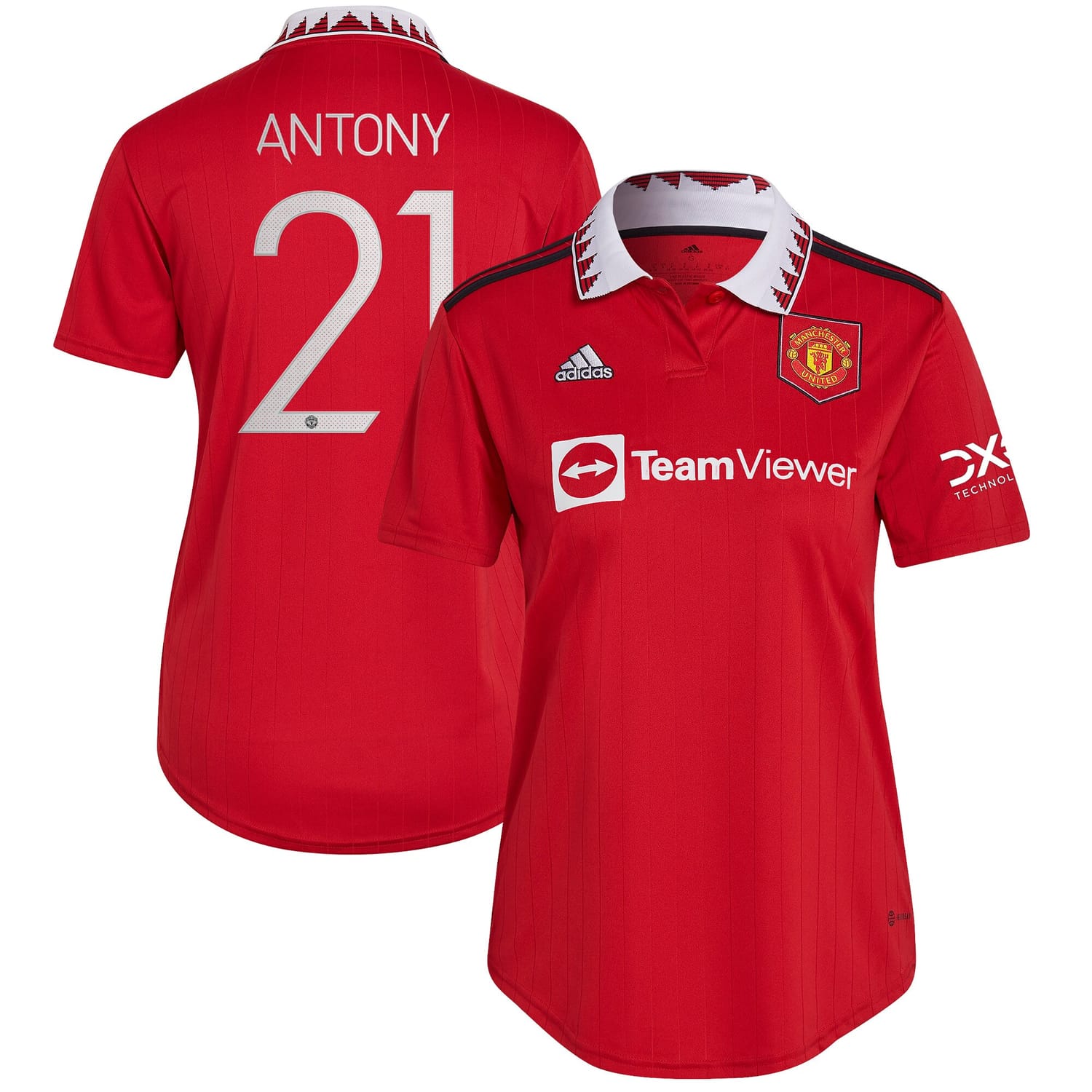 Premier League Manchester United Home Cup Jersey Shirt 2022-23 player Antony 21 printing for Women