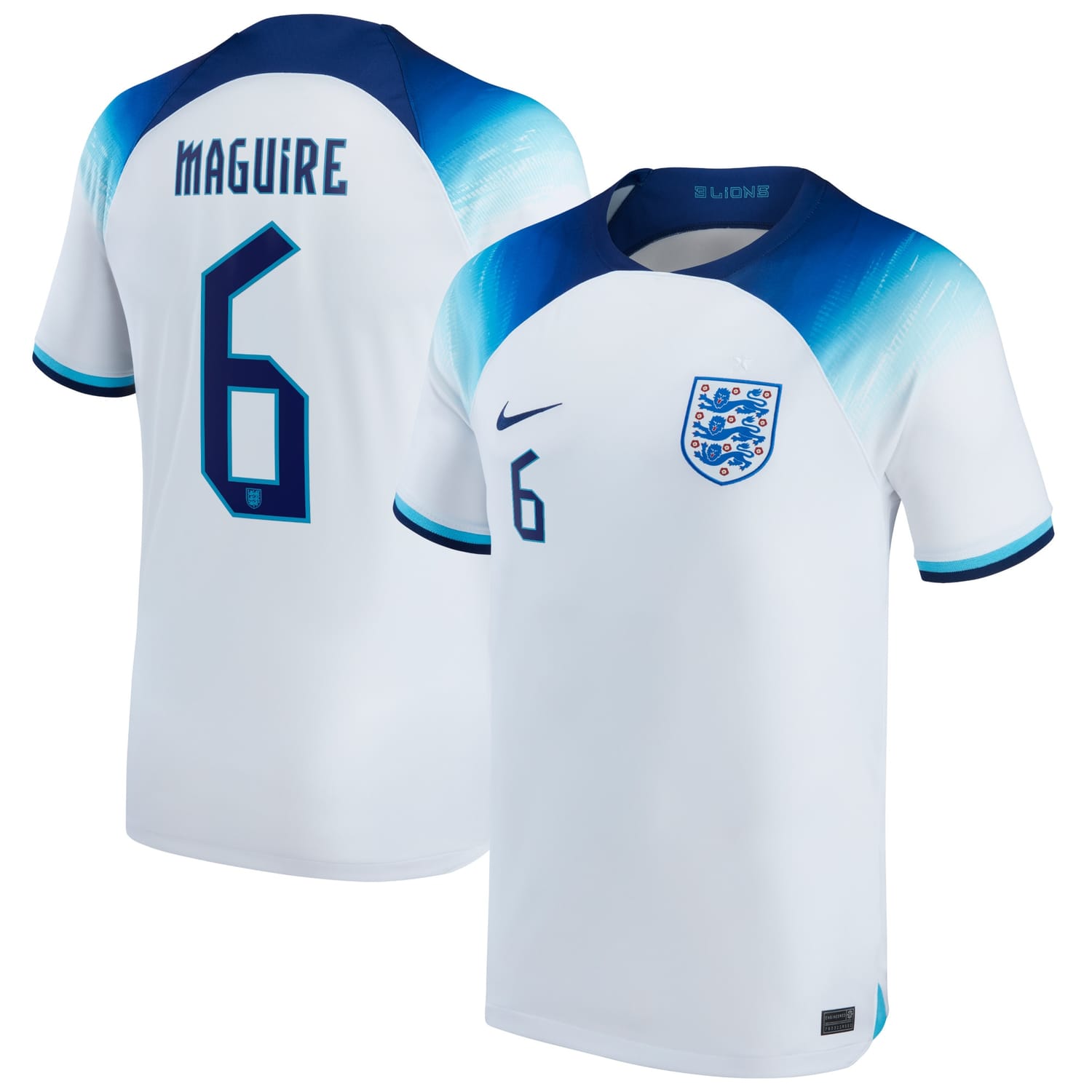 England National Team Home Jersey Shirt 2022 player Harry Maguire 6 printing for Men