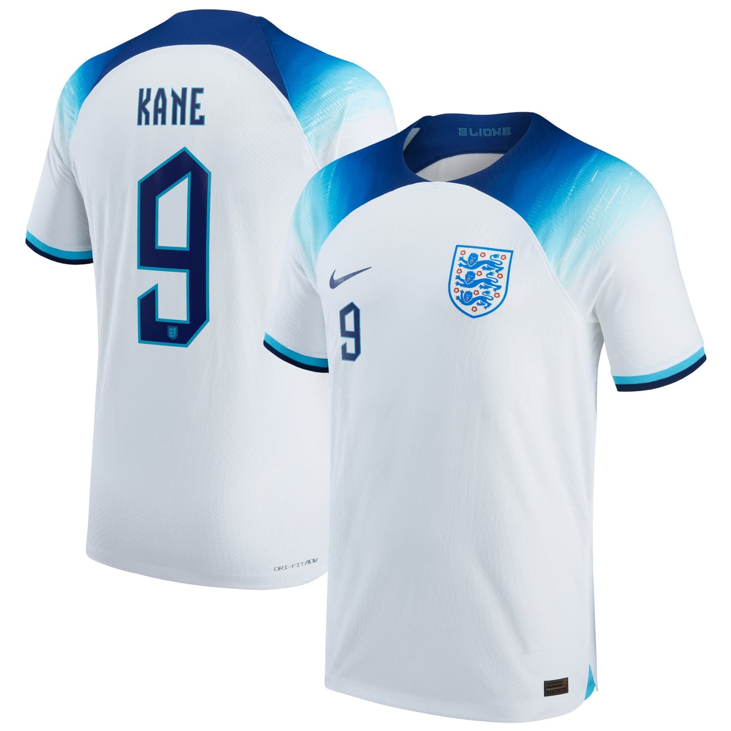 England National Team Home Authentic Jersey Shirt 2022 player Harry Kane 9 printing for Men
