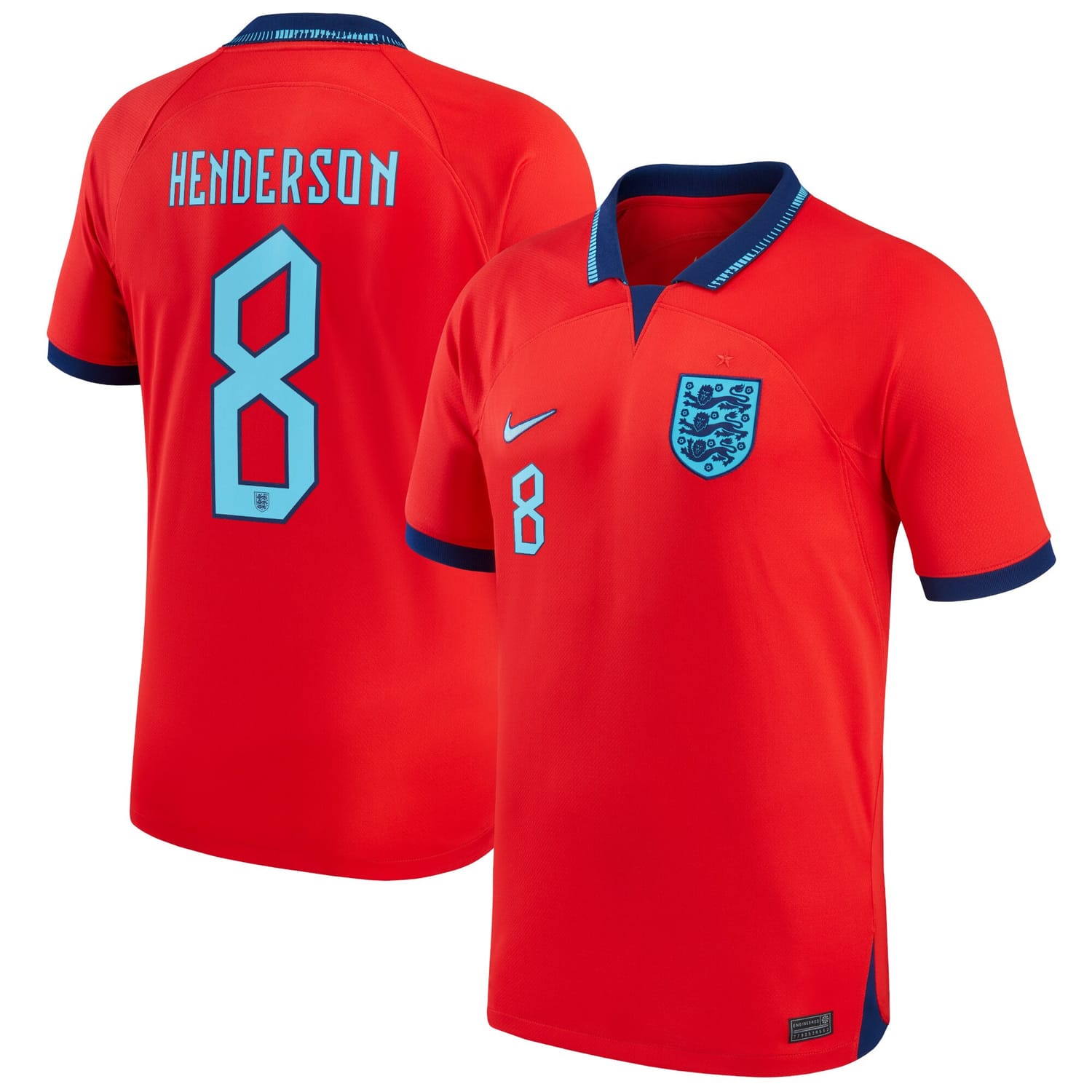 England National Team Away Jersey Shirt 2022 player Jordan Henderson 8 printing for Men