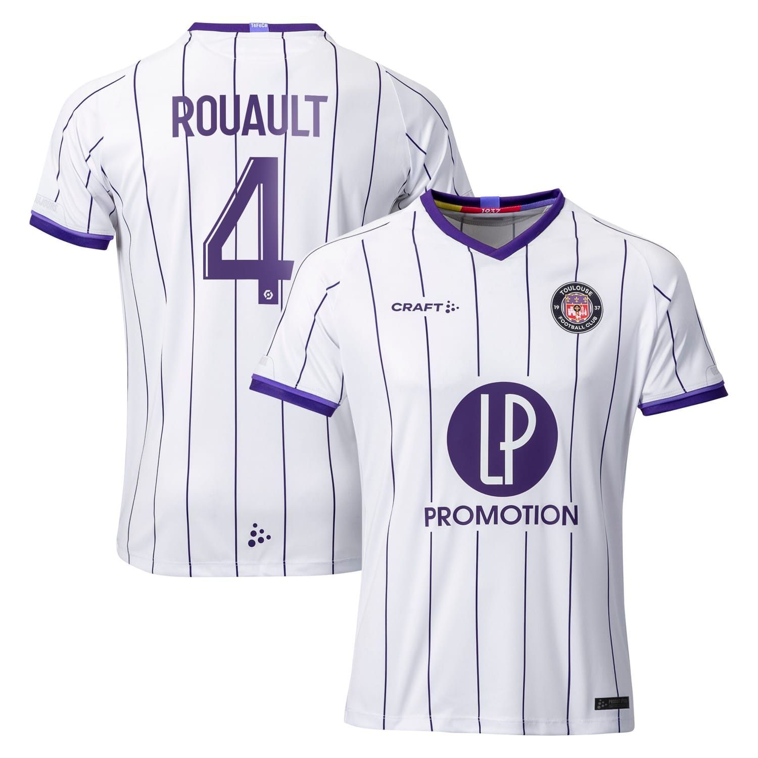 Ligue 1 Toulouse Home Jersey Shirt 2022-23 player Anthony Rouault 4 printing for Women
