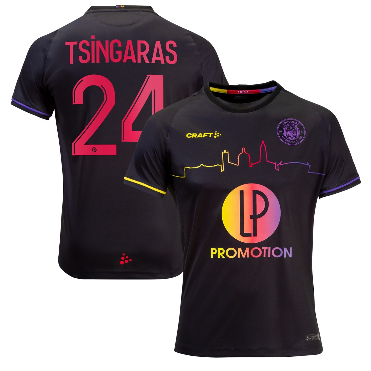 Ligue 1 Toulouse Away Jersey Shirt 2022-23 player Tsingaras 24 printing for Women