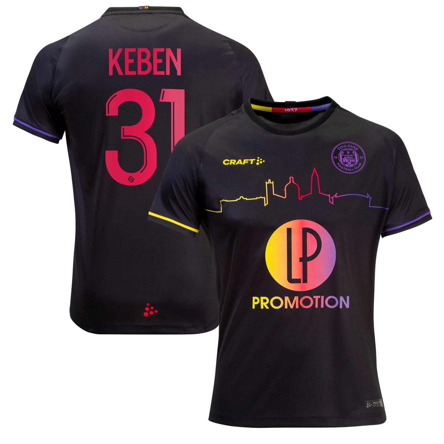 Ligue 1 Toulouse Away Jersey Shirt 2022-23 player Keben 31 printing for Women