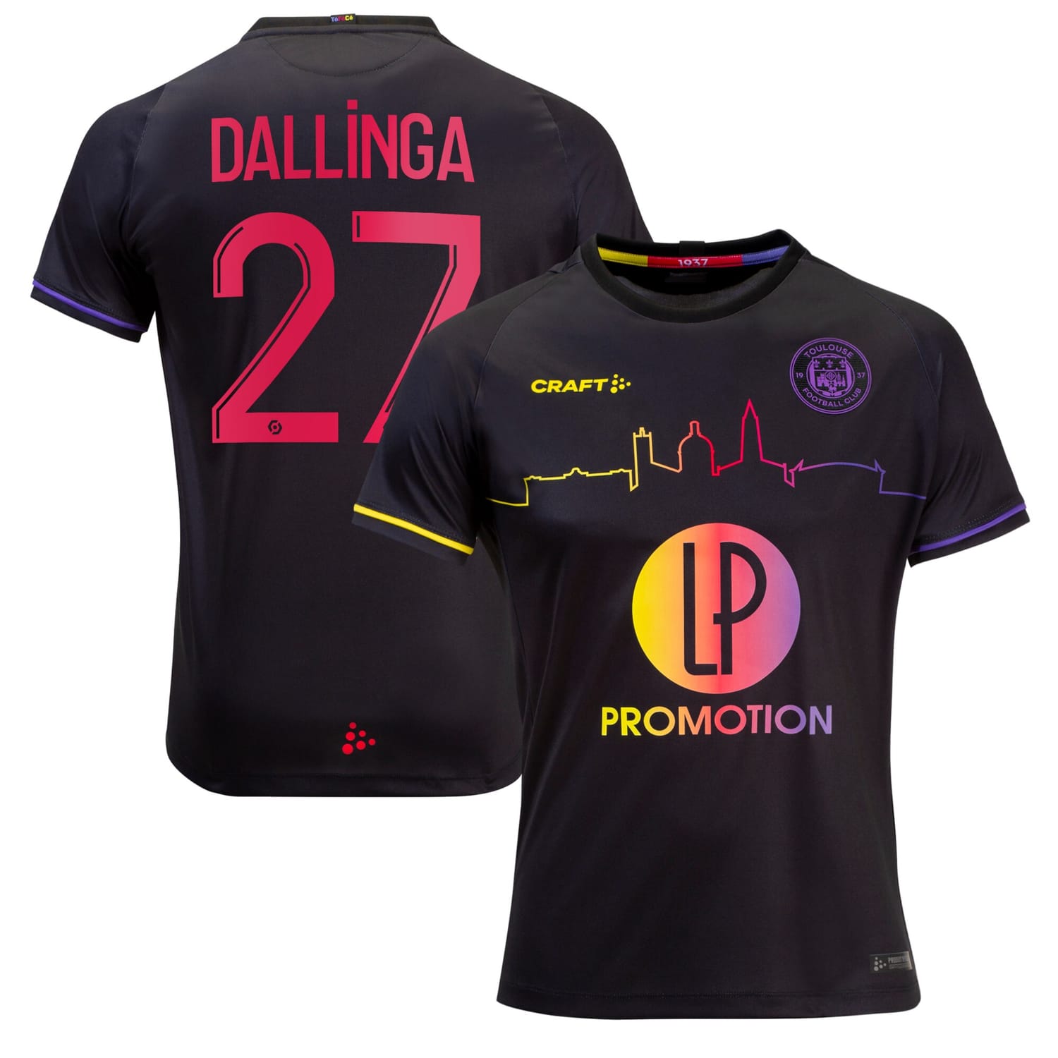 Ligue 1 Toulouse Away Jersey Shirt 2022-23 player Dallinga 27 printing for Women