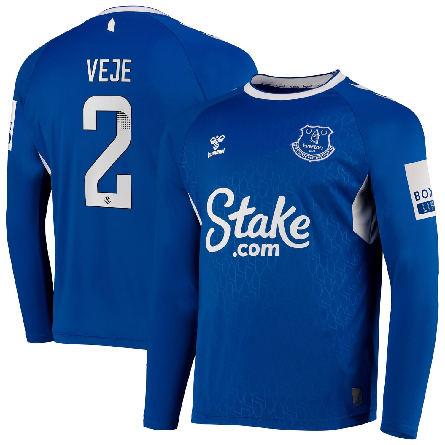 Premier League Everton Home WSL Jersey Shirt Long Sleeve 2022-23 player Katrine Veje 2 printing for Men