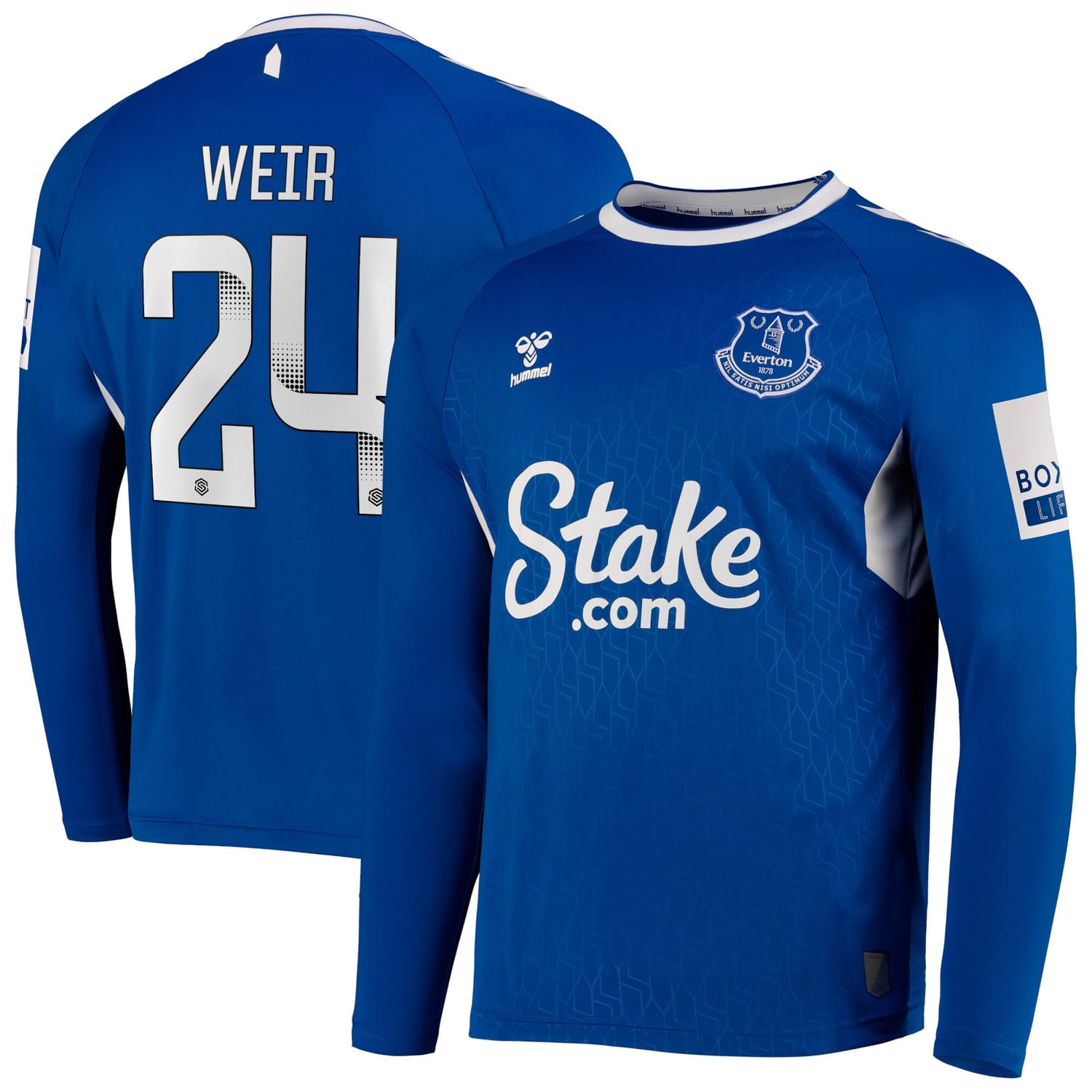 Premier League Everton Home WSL Jersey Shirt Long Sleeve 2022-23 player Kenzie Weir 24 printing for Men
