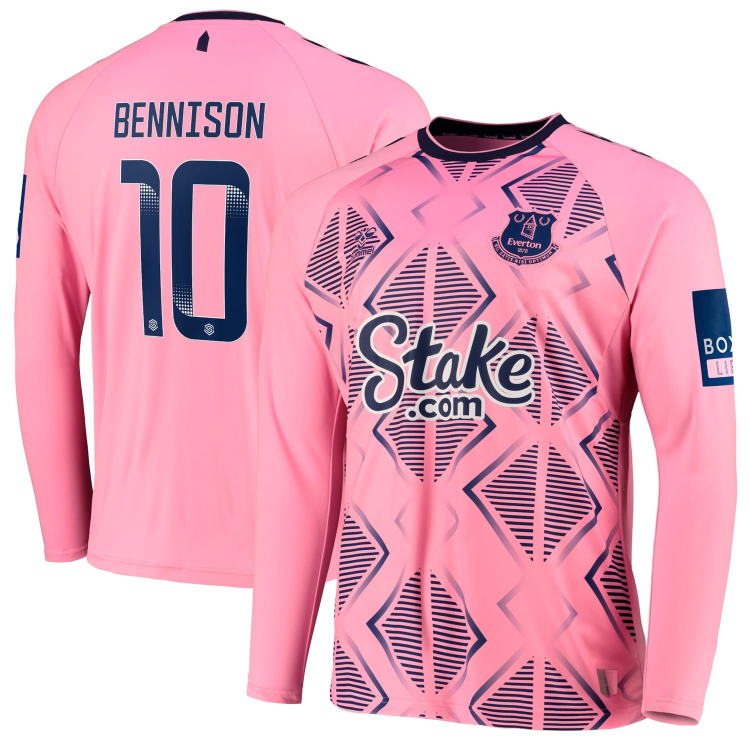 Premier League Everton Away WSL Jersey Shirt Long Sleeve 2022-23 player Hanna Bennison 10 printing for Men