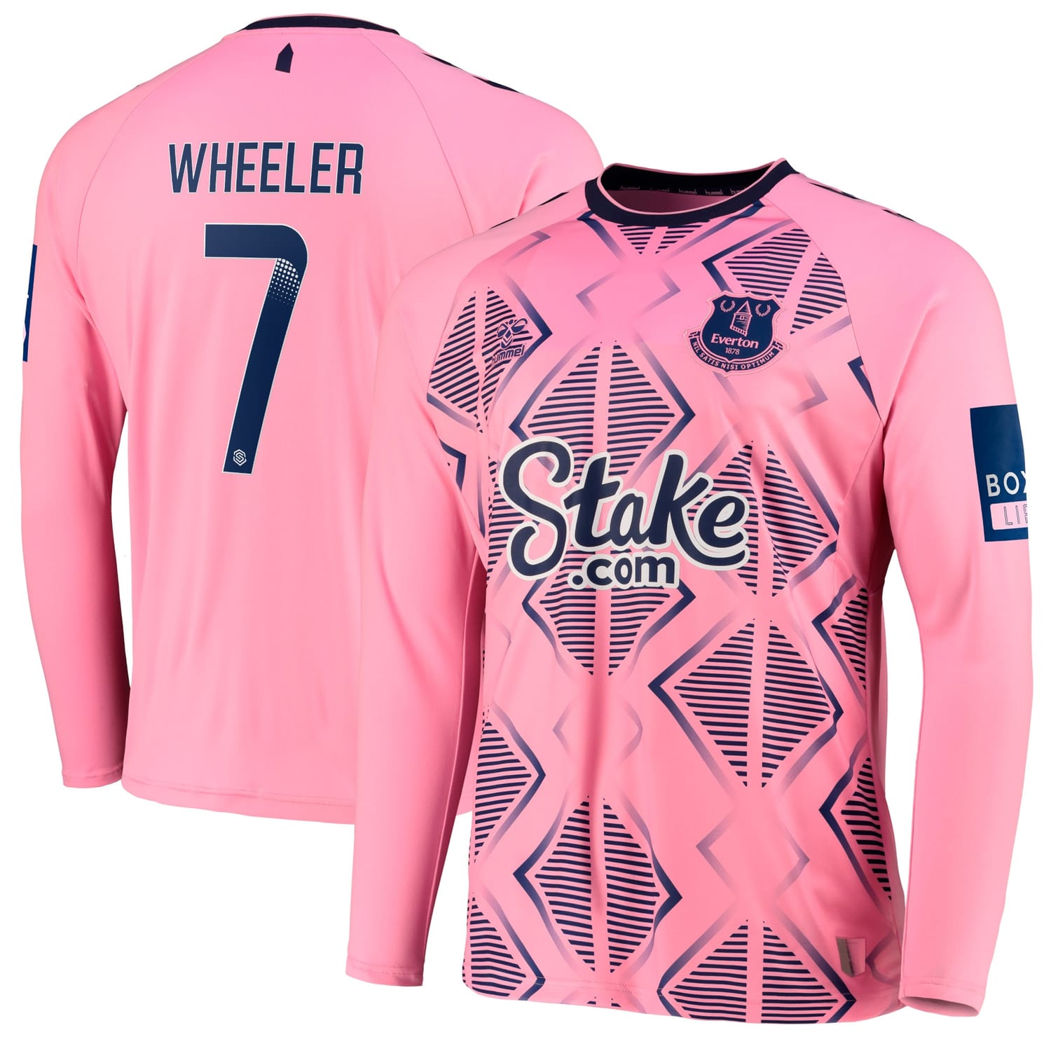 Premier League Everton Away WSL Jersey Shirt Long Sleeve 2022-23 player Clare Wheeler 7 printing for Men