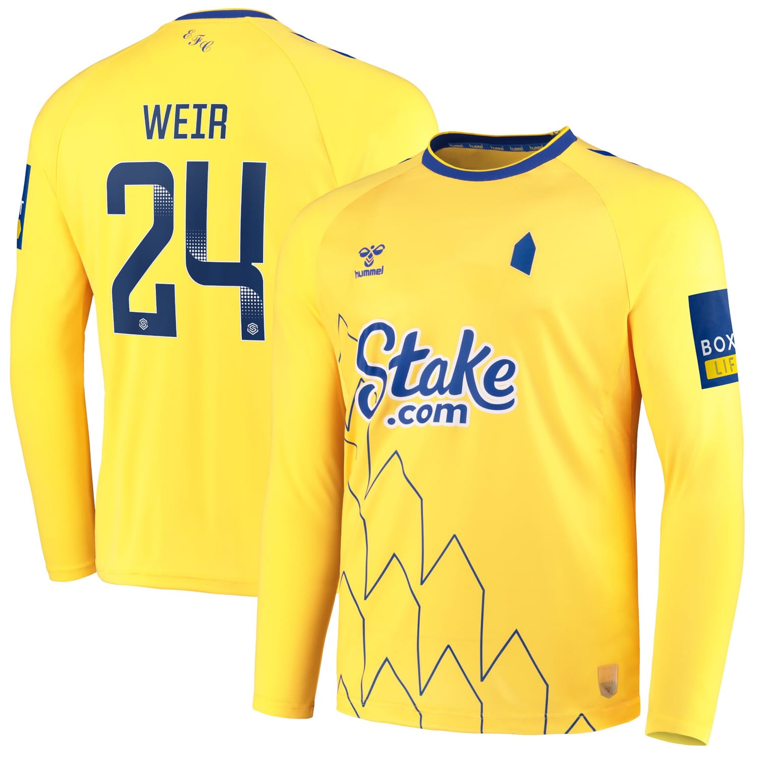 Premier League Everton Third WSL Jersey Shirt Long Sleeve 2022-23 player Kenzie Weir 24 printing for Men