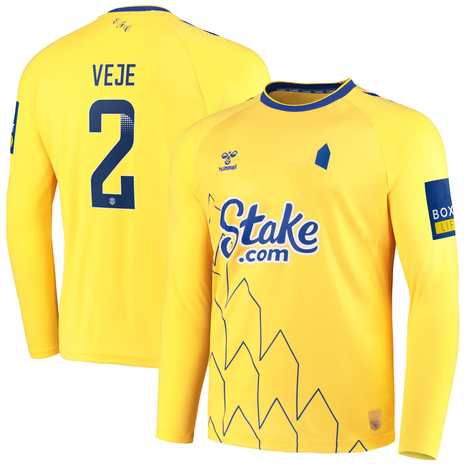 Premier League Everton Third WSL Jersey Shirt Long Sleeve 2022-23 player Katrine Veje 2 printing for Men