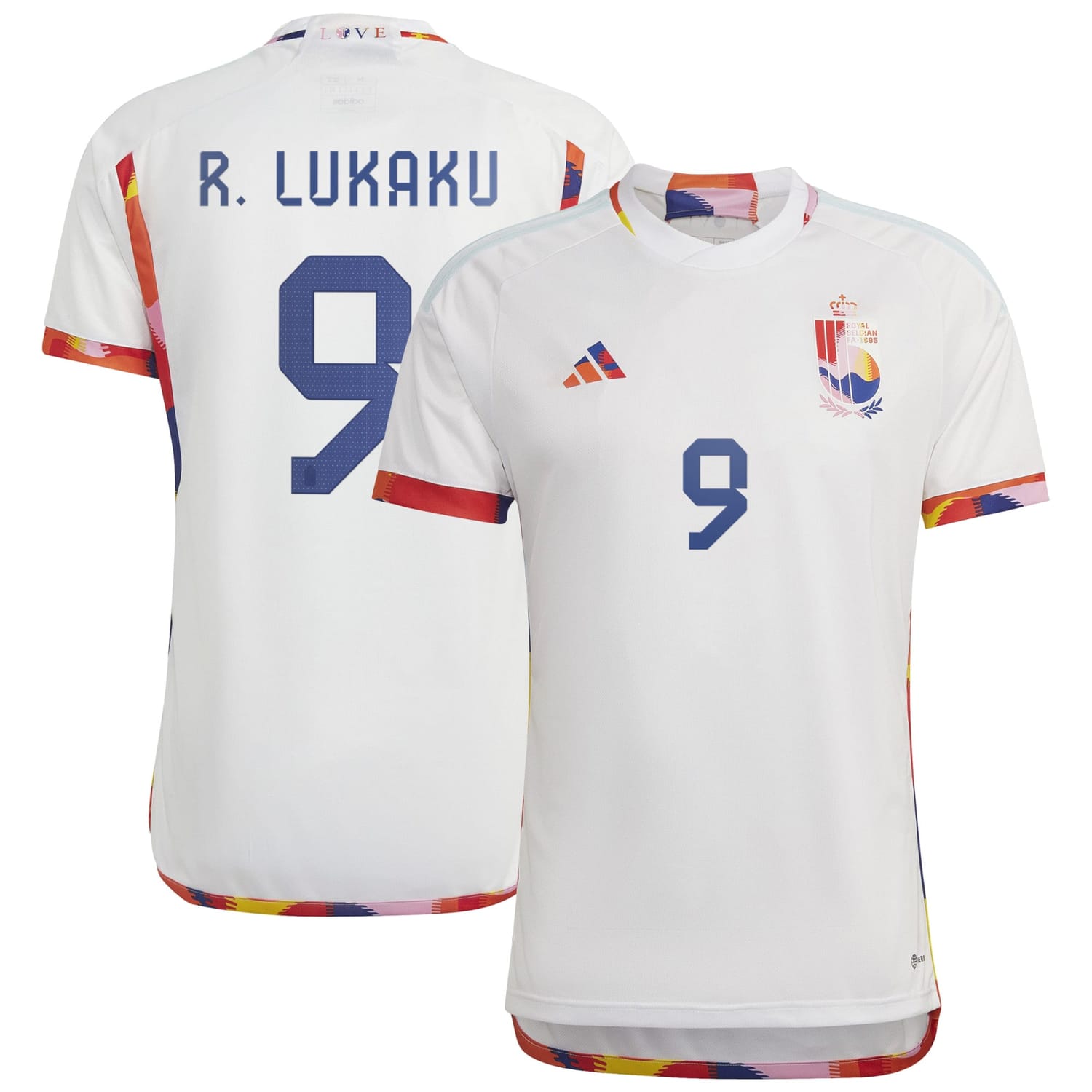 Belgium National Team Away Jersey Shirt player Romelu Lukaku 9 printing for Men