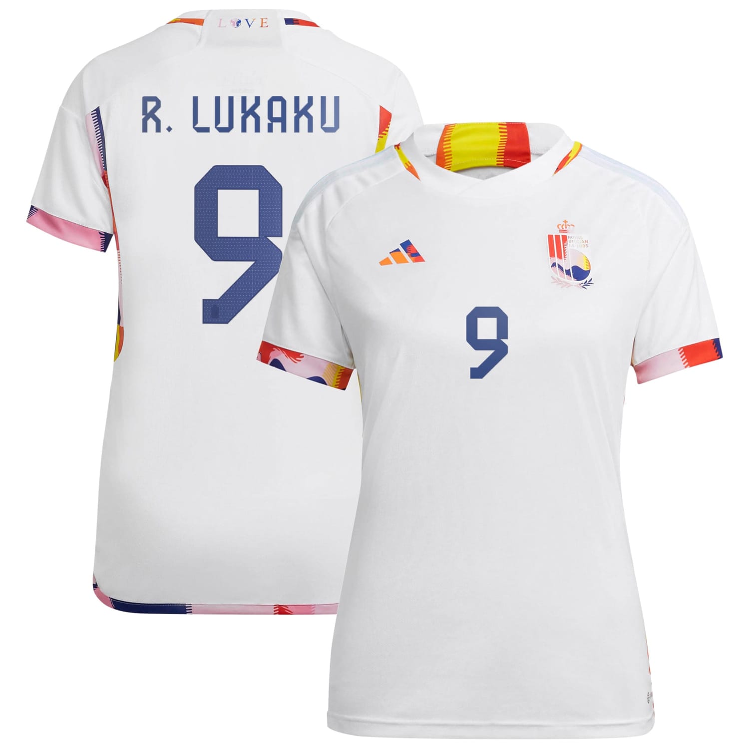 Belgium National Team Away Jersey Shirt player Romelu Lukaku 9 printing for Women