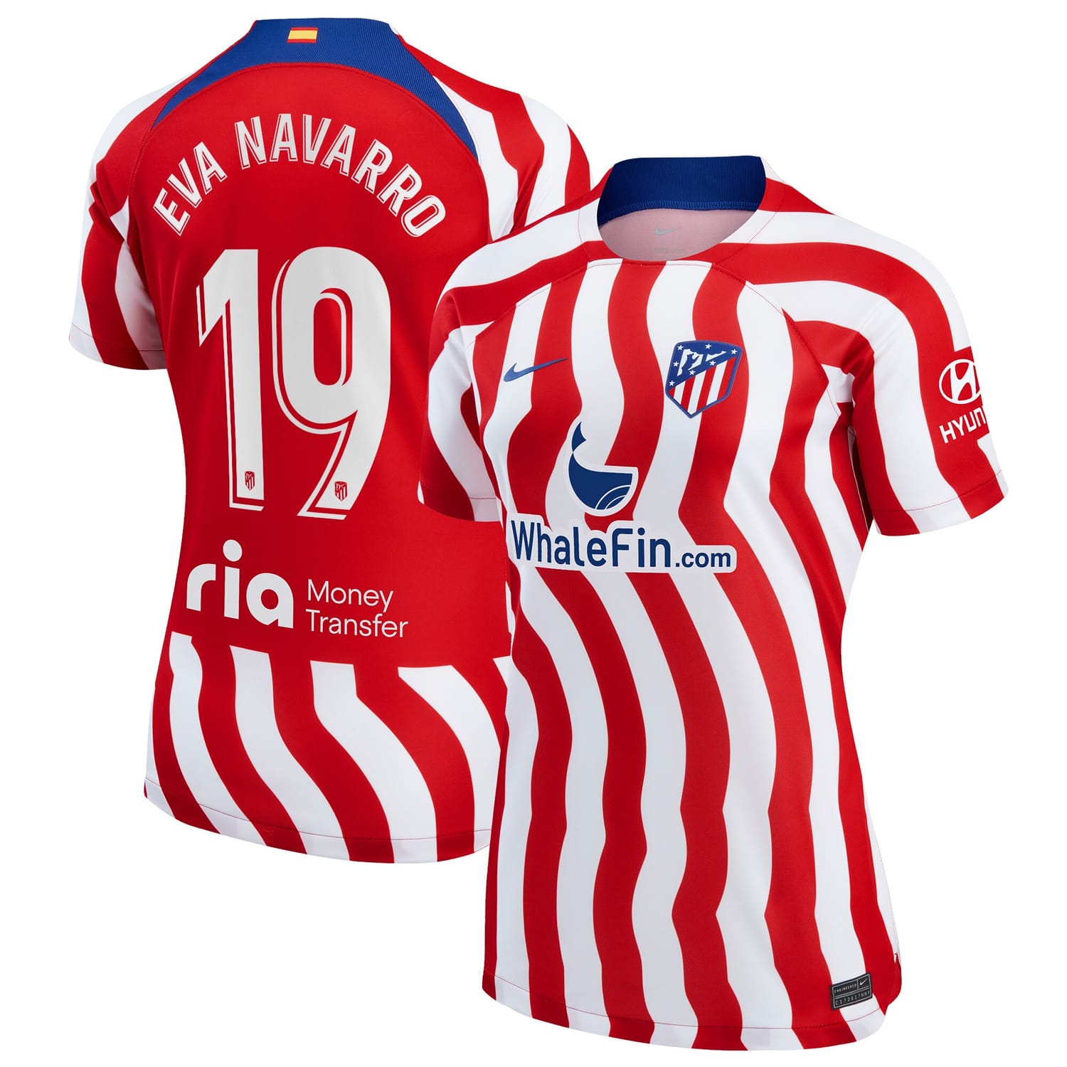 La Liga Atletico de Madrid Home Jersey Shirt 2022-23 player Eva Navarro 19 printing for Women