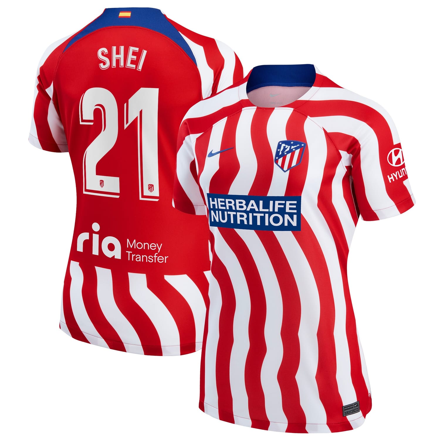 La Liga Atletico de Madrid Home Jersey Shirt 2022-23 player Sheila García 21 printing for Women