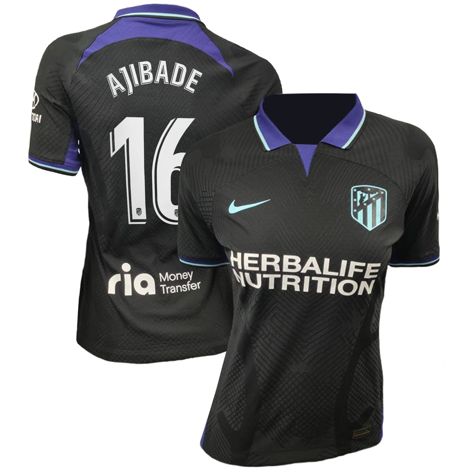 La Liga Atletico de Madrid Away Jersey Shirt 2022-23 player Rasheedat Ajibade 16 printing for Women