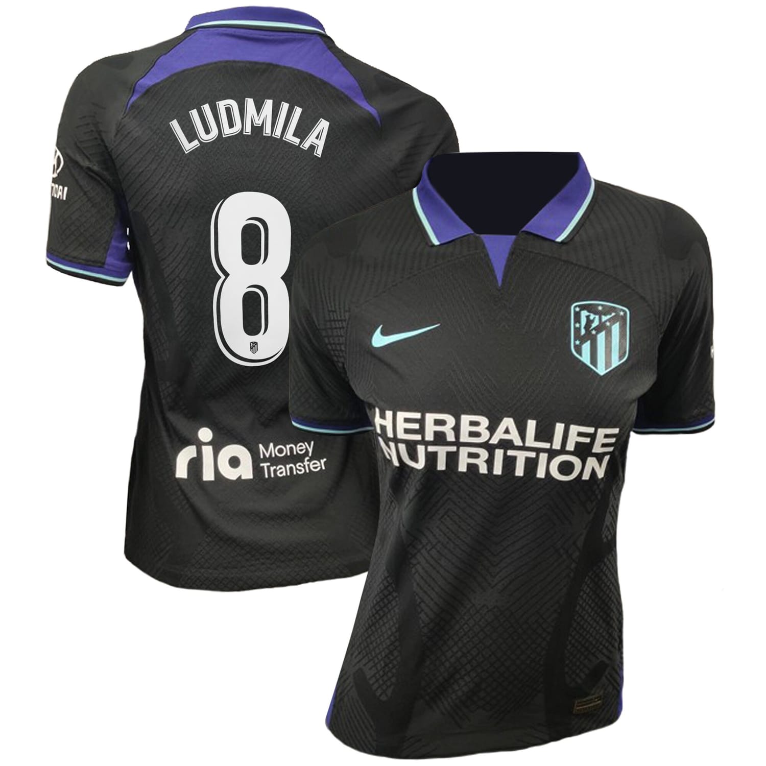 La Liga Atletico de Madrid Away Jersey Shirt 2022-23 player Ludmila da Silva 8 printing for Women