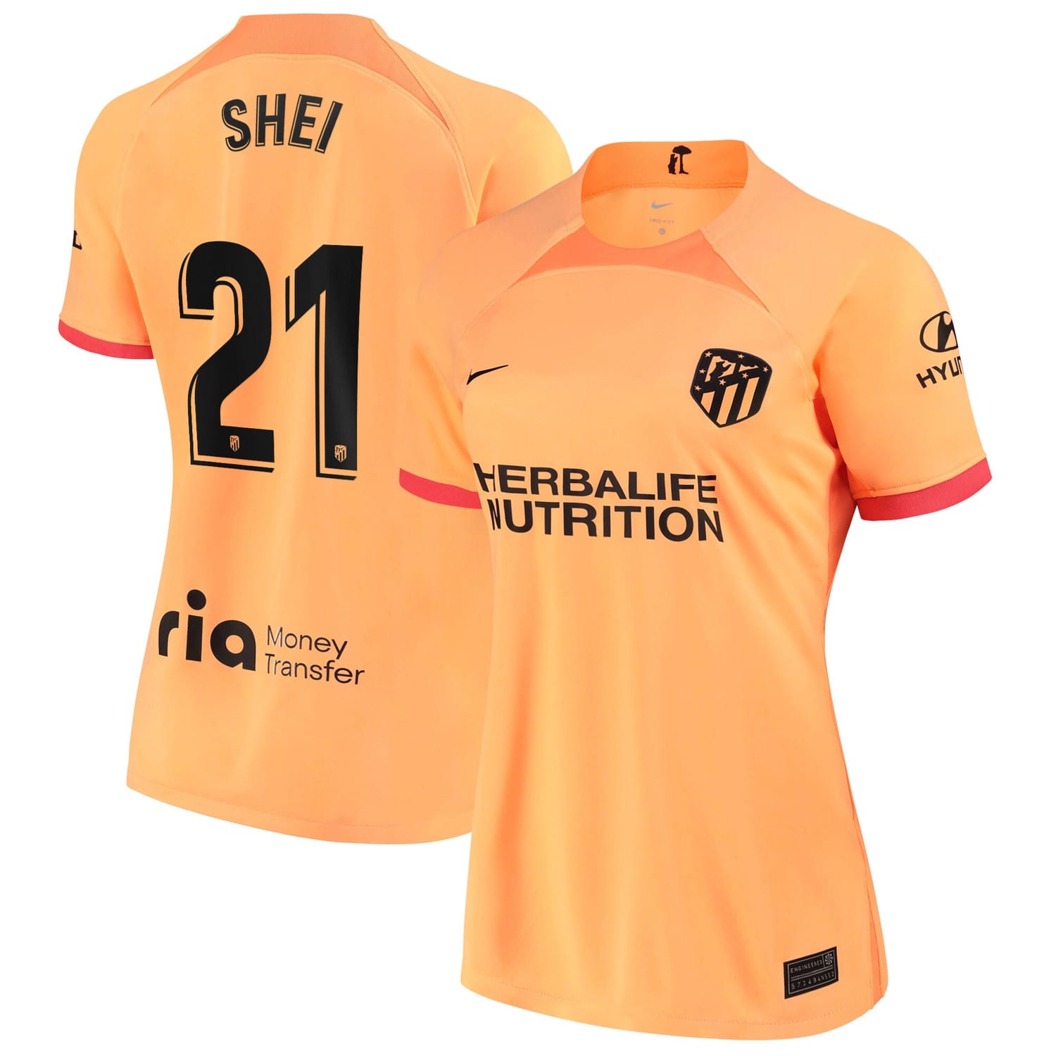 La Liga Atletico de Madrid Third Jersey Shirt 2022-23 player Sheila García 21 printing for Women