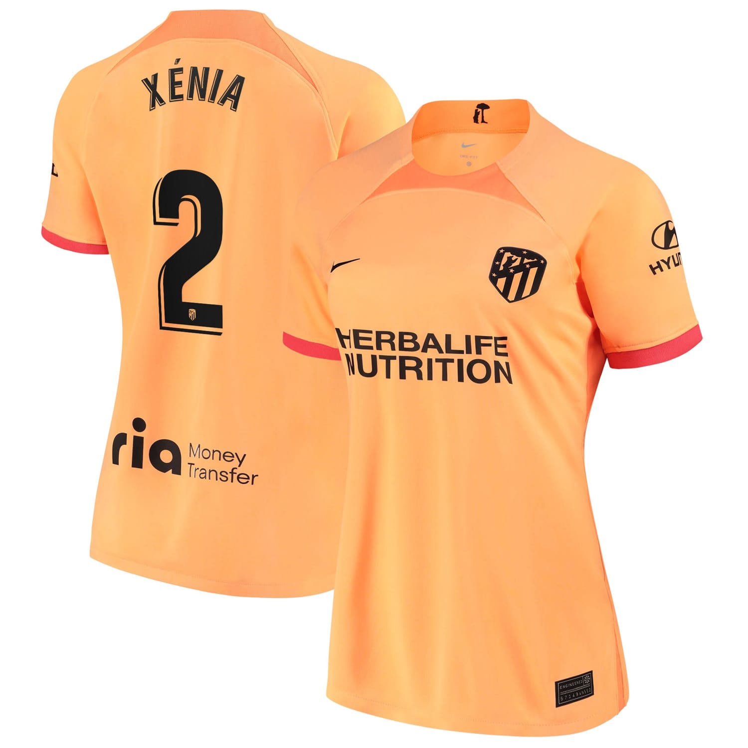 La Liga Atletico de Madrid Third Jersey Shirt 2022-23 player Xènia Pérez 2 printing for Women