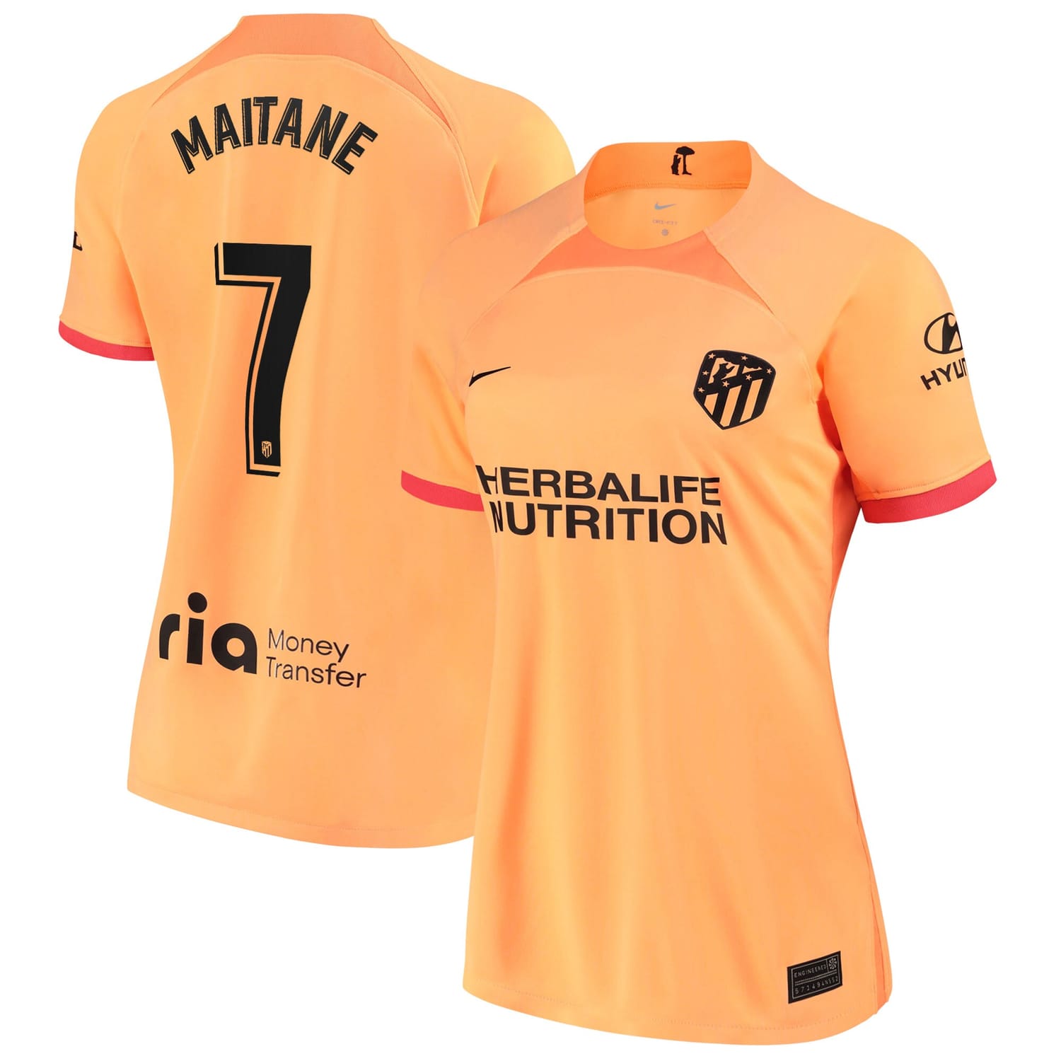 La Liga Atletico de Madrid Third Jersey Shirt 2022-23 player Maitane López Millán 7 printing for Women