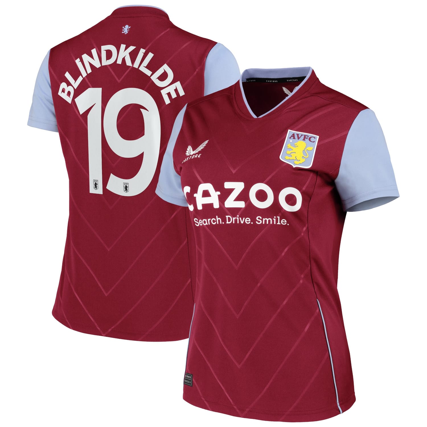 Premier League Aston Villa Home Cup Jersey Shirt 2022-23 player Laura Blindkilde 19 printing for Women