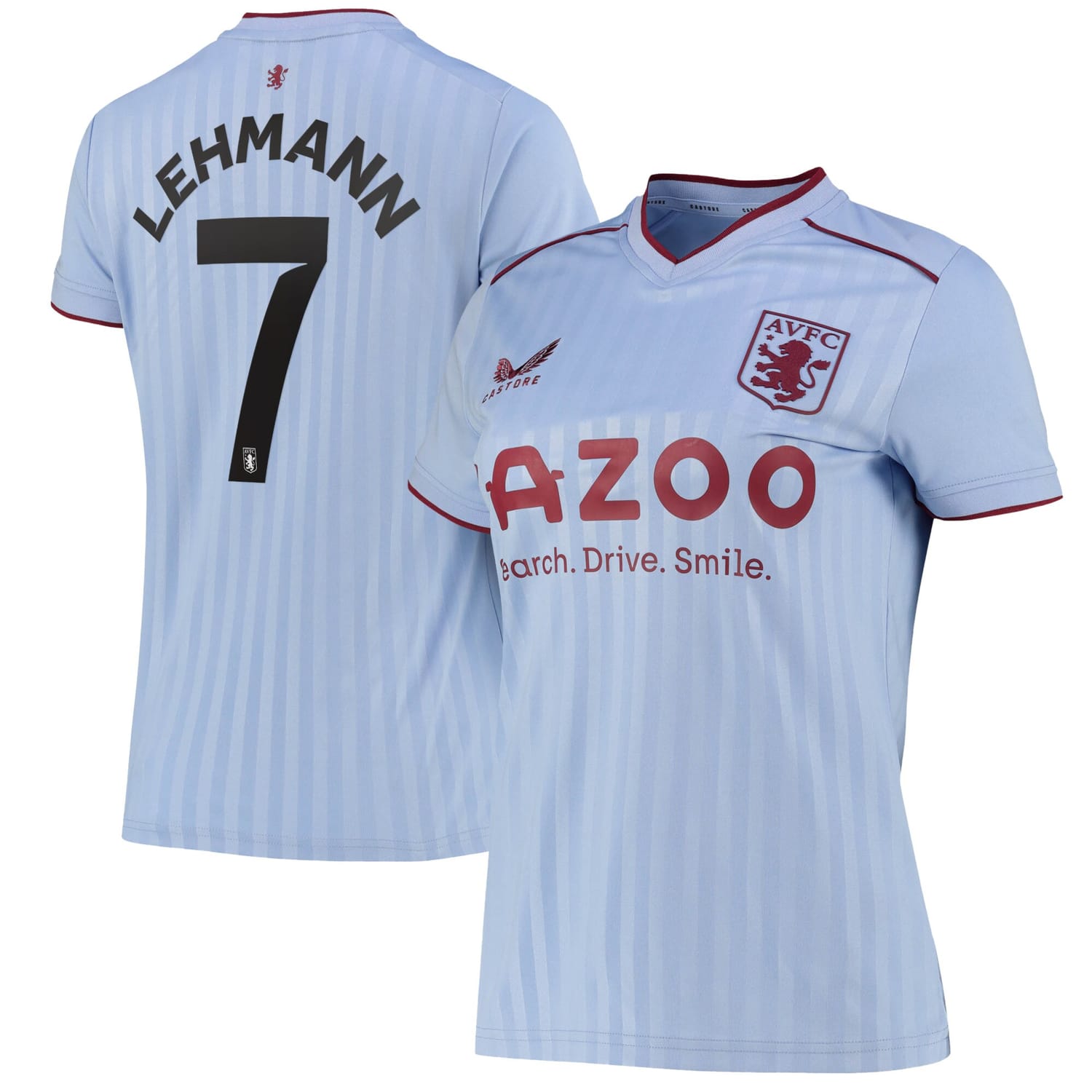 Premier League Aston Villa Away Cup Jersey Shirt 2022-23 player Alisha Lehmann 7 printing for Women
