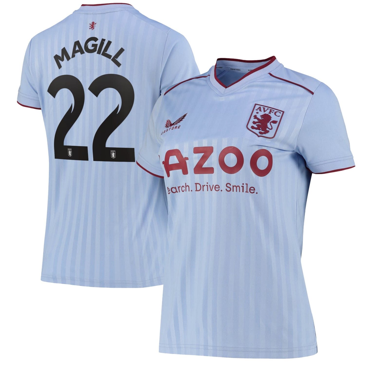 Premier League Aston Villa Away Cup Jersey Shirt 2022-23 player Simone Magill 22 printing for Women