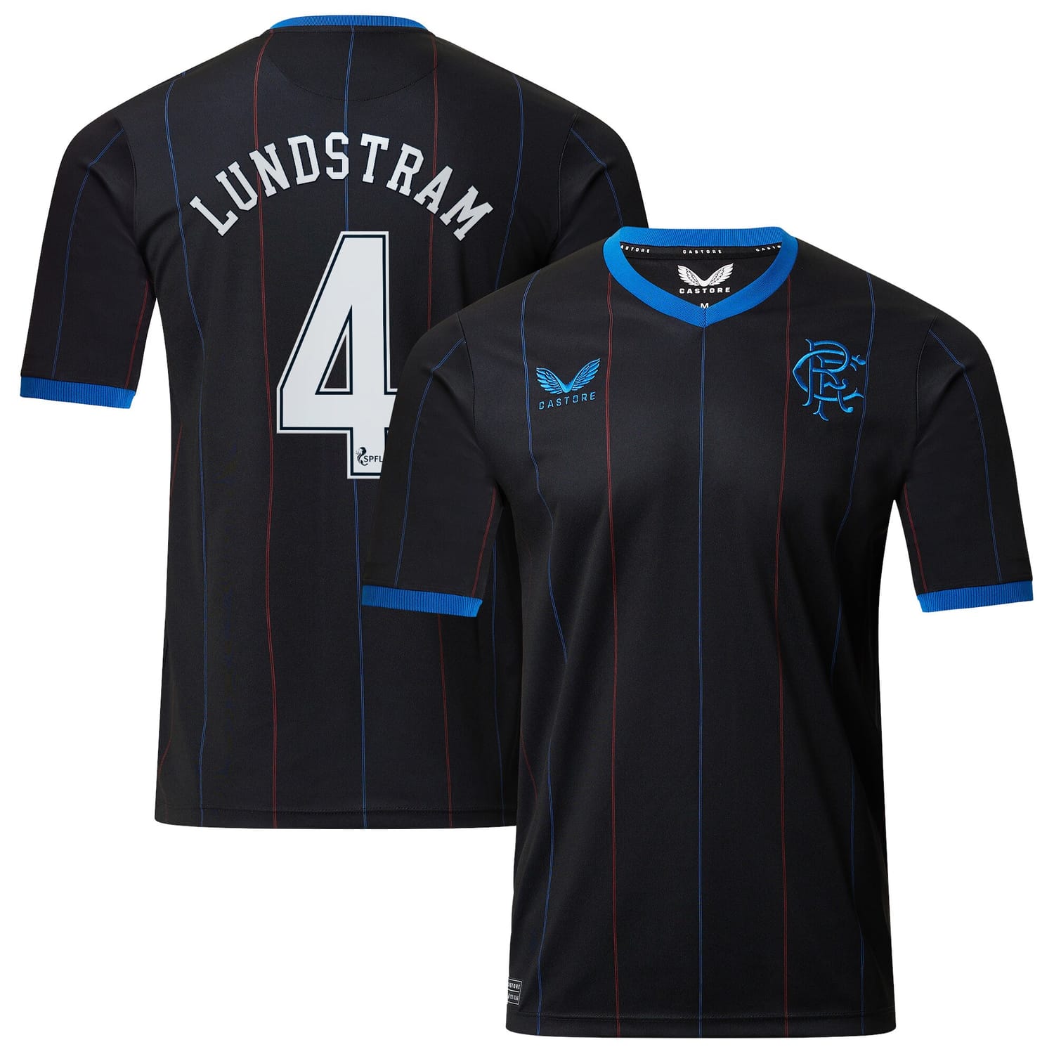 Scottish Premiership Rangers FC Fourth Jersey Shirt 2022-23 player Lundstram 4 printing for Men