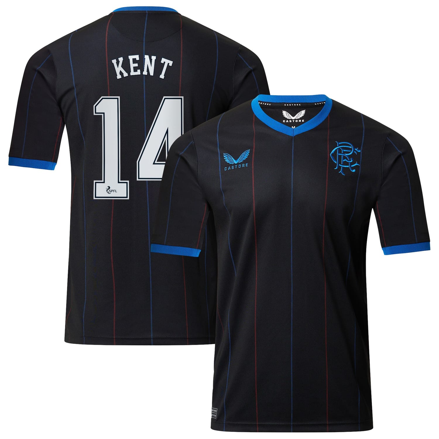 Scottish Premiership Rangers FC Fourth Jersey Shirt 2022-23 player Ryan Kent 14 printing for Men
