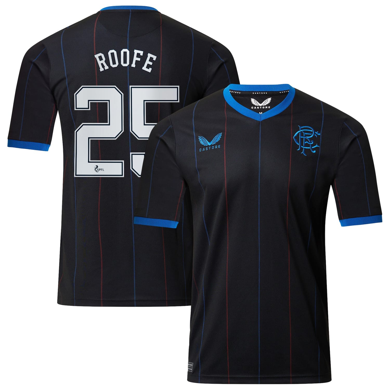 Scottish Premiership Rangers FC Fourth Jersey Shirt 2022-23 player Roofe 25 printing for Men