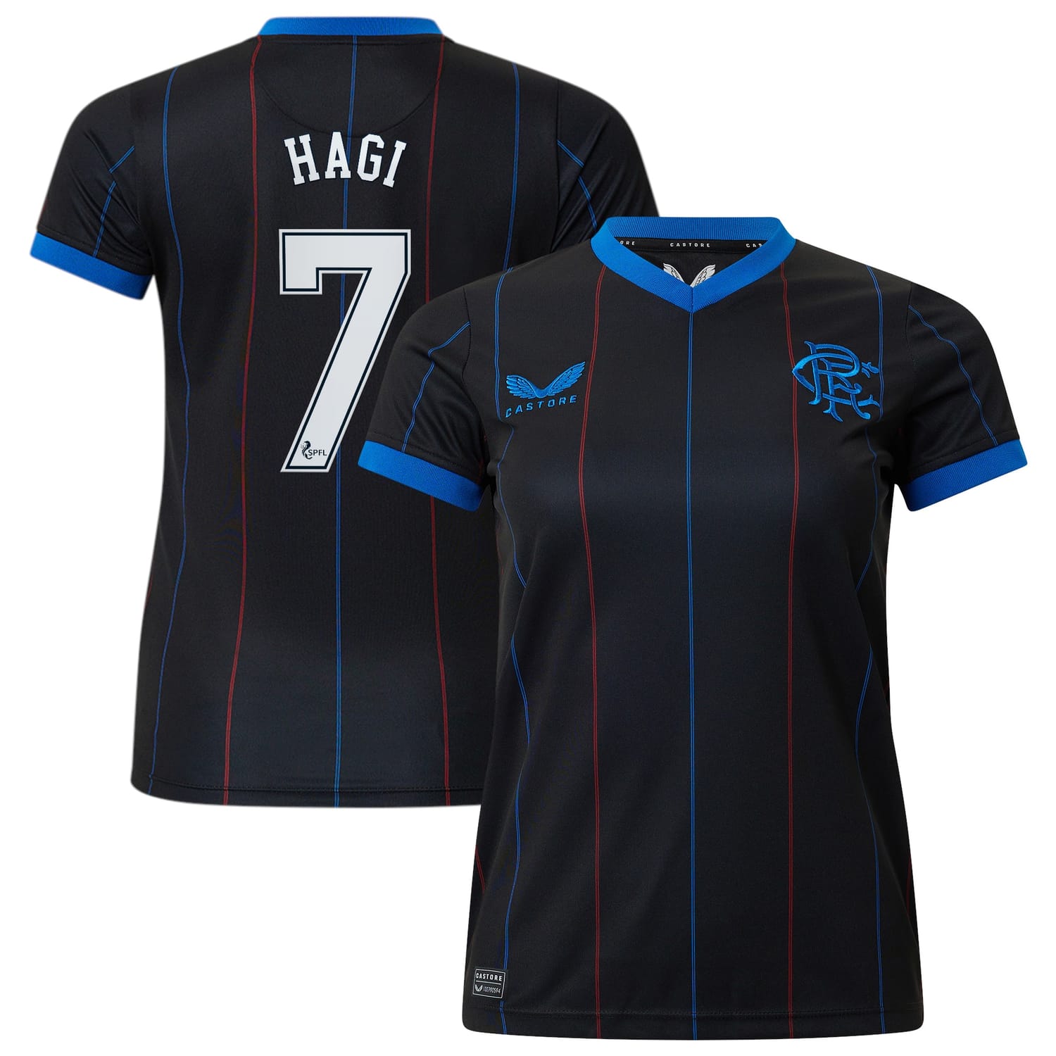 Scottish Premiership Rangers FC Fourth Jersey Shirt 2022-23 player Ianis Hagi 7 printing for Women