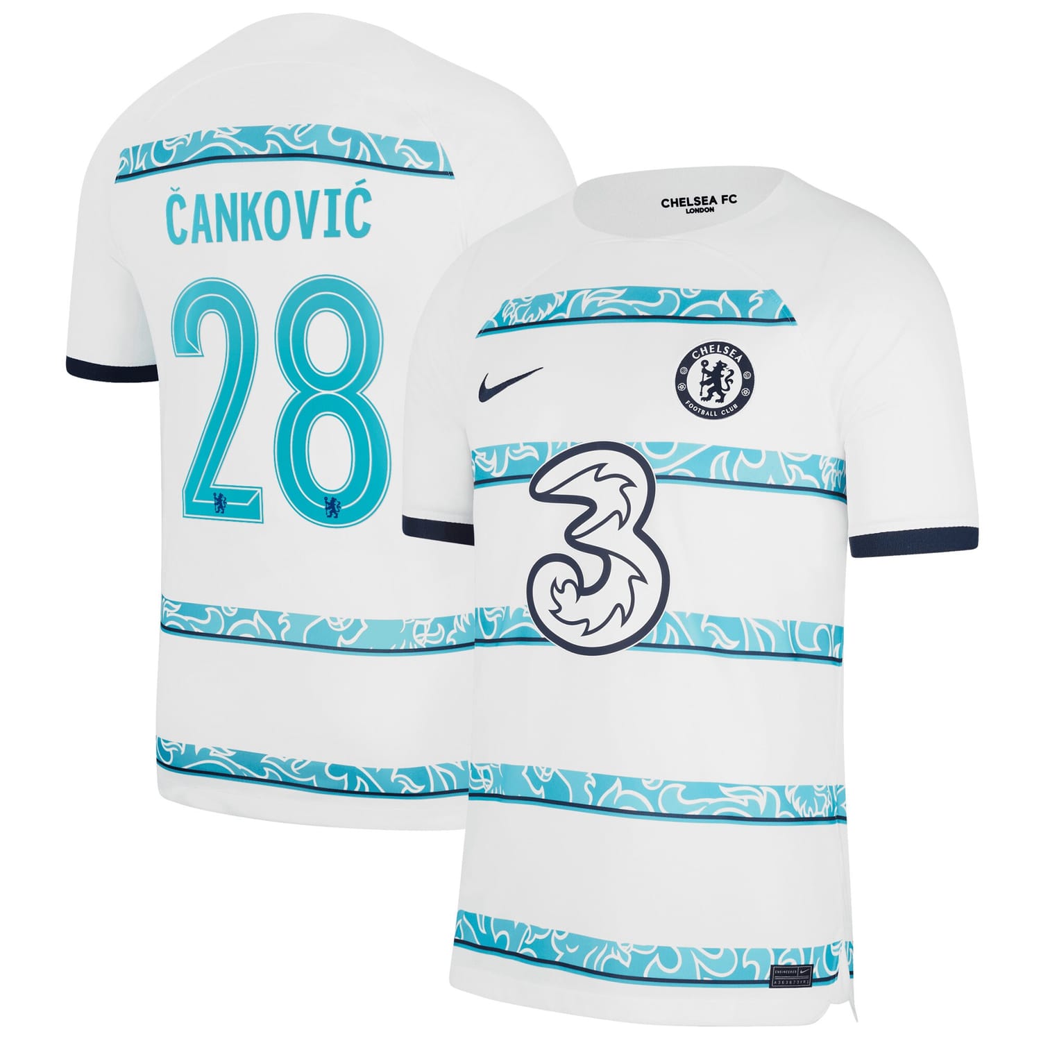 Premier League Chelsea Away Cup Jersey Shirt 2022-23 player Jelena Cankovic 28 printing for Men