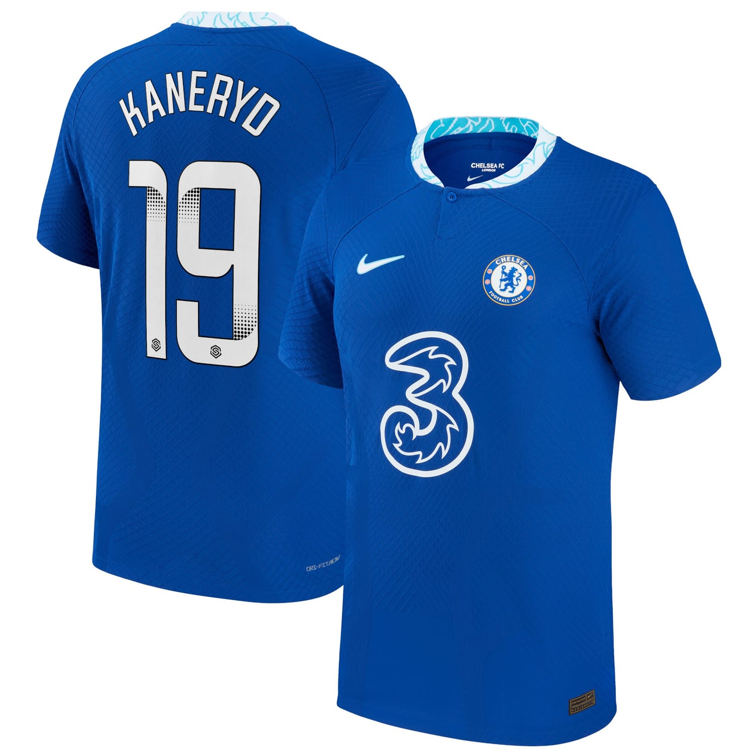 Premier League Chelsea Home WSL Authentic Jersey Shirt 2022-23 player Johanna Rytting Kaneryd 19 printing for Men