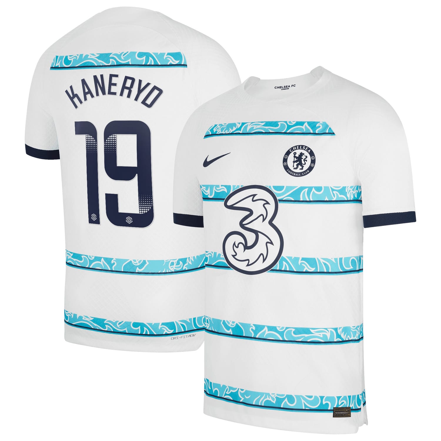 Premier League Chelsea Away WSL Authentic Jersey Shirt 2022-23 player Johanna Rytting Kaneryd 19 printing for Men
