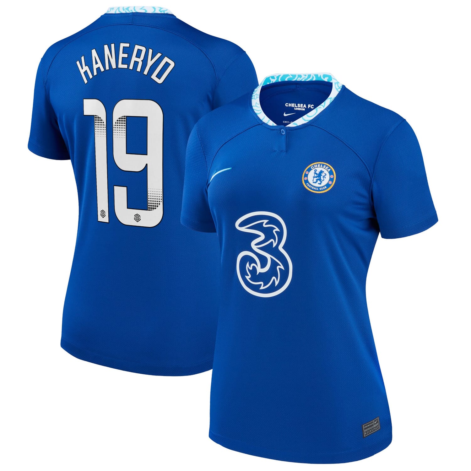 Premier League Chelsea Home WSL Jersey Shirt 2022-23 player Johanna Rytting Kaneryd 19 printing for Women