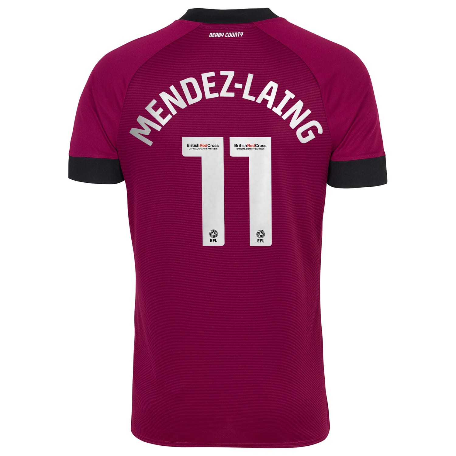 EFL League One Derby County Third Jersey Shirt 2022-23 player Mendez-Laing 11 printing for Men